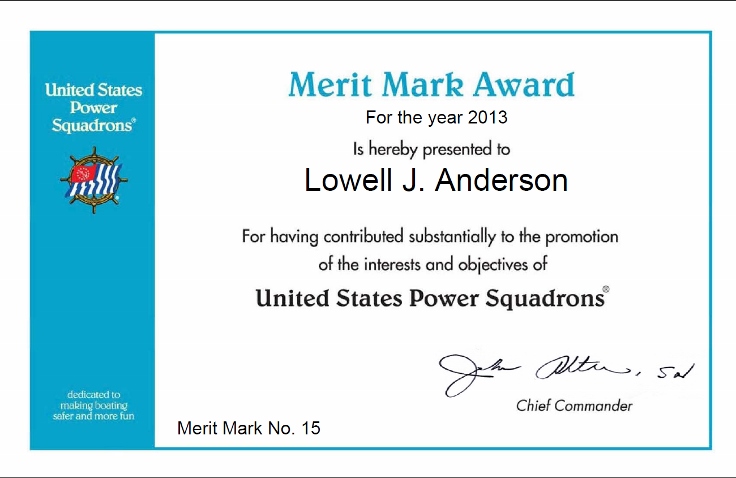 United States Power Squadron Merit Mark